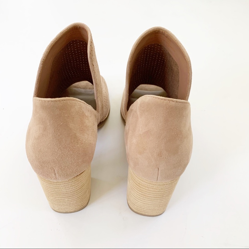Cole Haan Shiloh Open Toe Perforated Suede Bootie - Picture 7 of 14